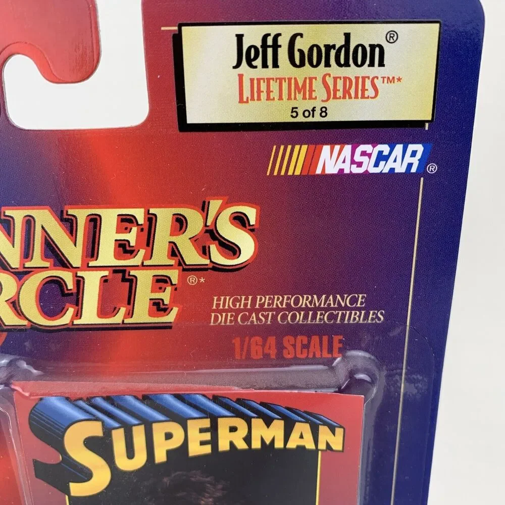 1999 Winner's Circle Jeff Gordon Dupont‎ Superman Monte Carlo 1:64 Diecast Card